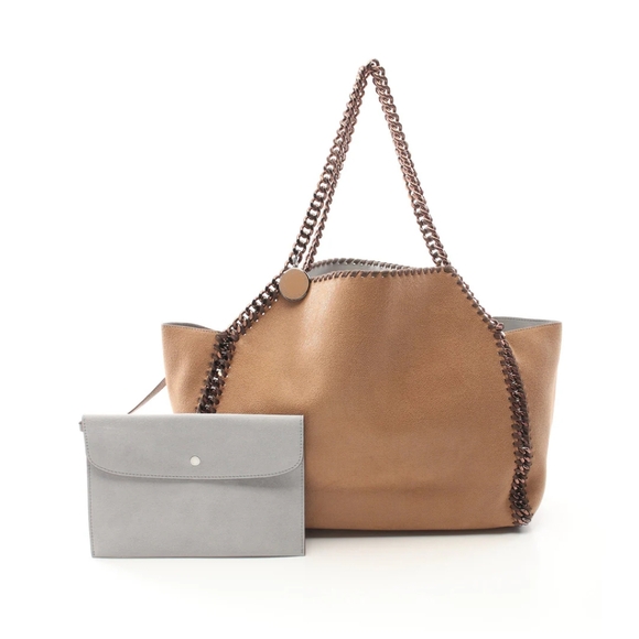 Stella McCartney Handbags - SOLD Stella McCartney, Falabella Shaggy Deer, Reversbl Tote, Camel, Gray, Bronze